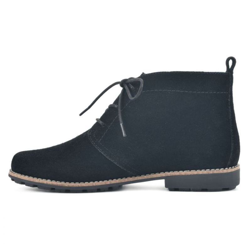 White Mountain | Women's Auburn Wide Suede Bootie-Black Suede