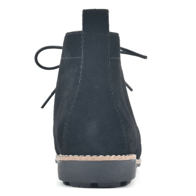 White Mountain | Women's Auburn Wide Suede Bootie-Black Suede