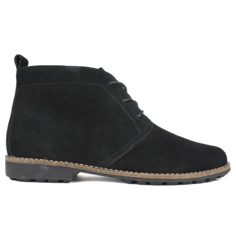 White Mountain | Women's Auburn Suede Bootie-Black Suede
