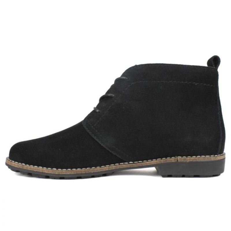 White Mountain | Women's Auburn Suede Bootie-Black Suede