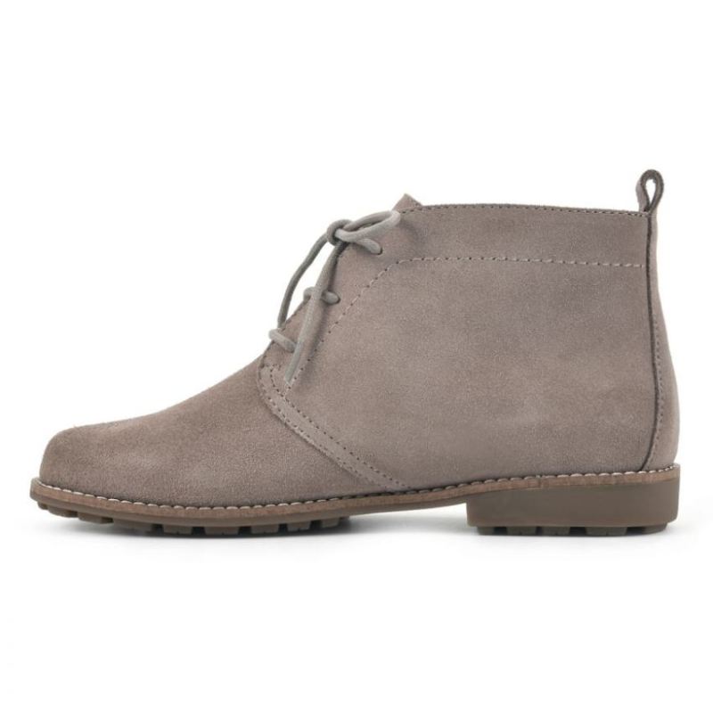 White Mountain | Women's Auburn Wide Suede Bootie-Taupe Suede
