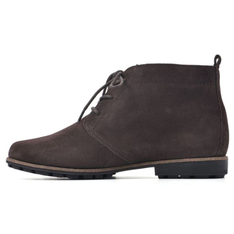 White Mountain | Women's Auburn Wide Suede Bootie-Brown Suede