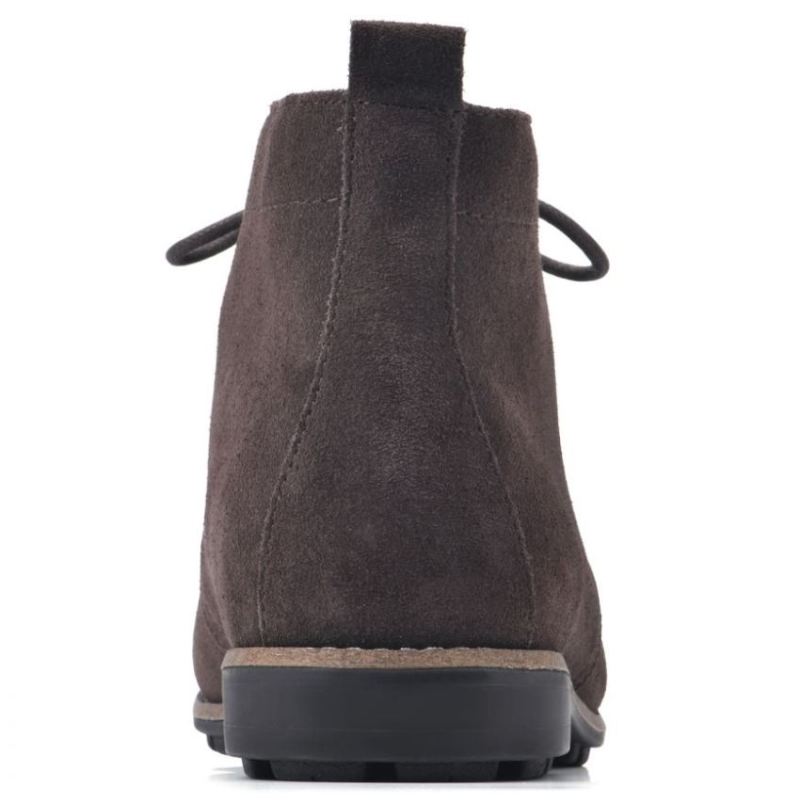 White Mountain | Women's Auburn Wide Suede Bootie-Brown Suede