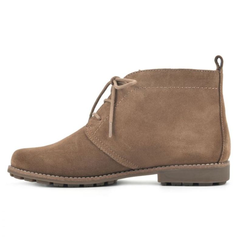White Mountain | Women's Auburn Wide Suede Bootie-New Chestnut Suede