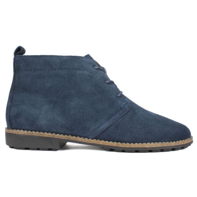 White Mountain | Women's Auburn Suede Bootie-Navy Suede