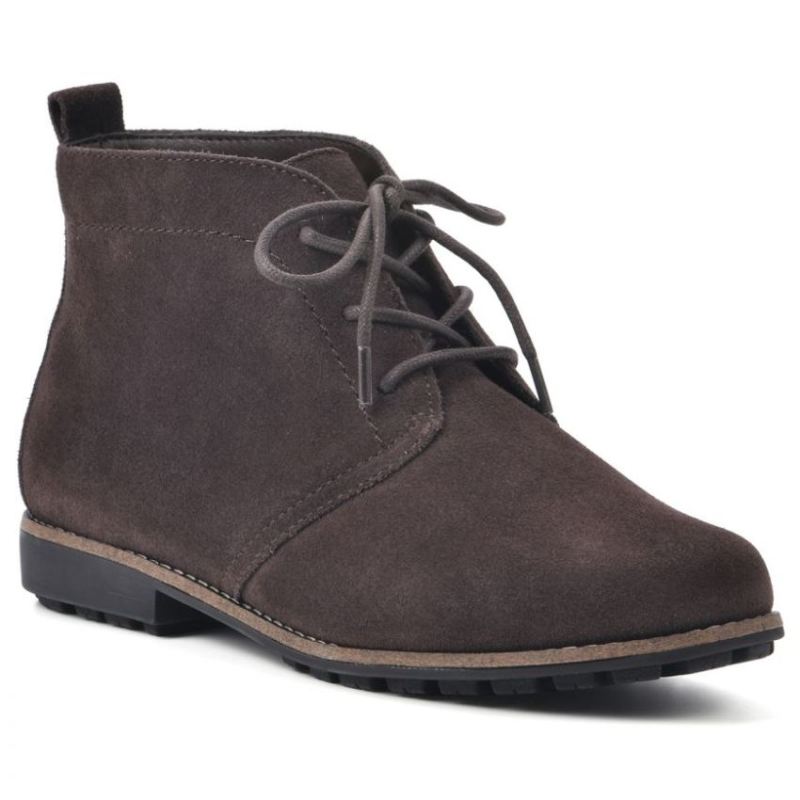 White Mountain | Women's Auburn Suede Bootie-Brown Suede