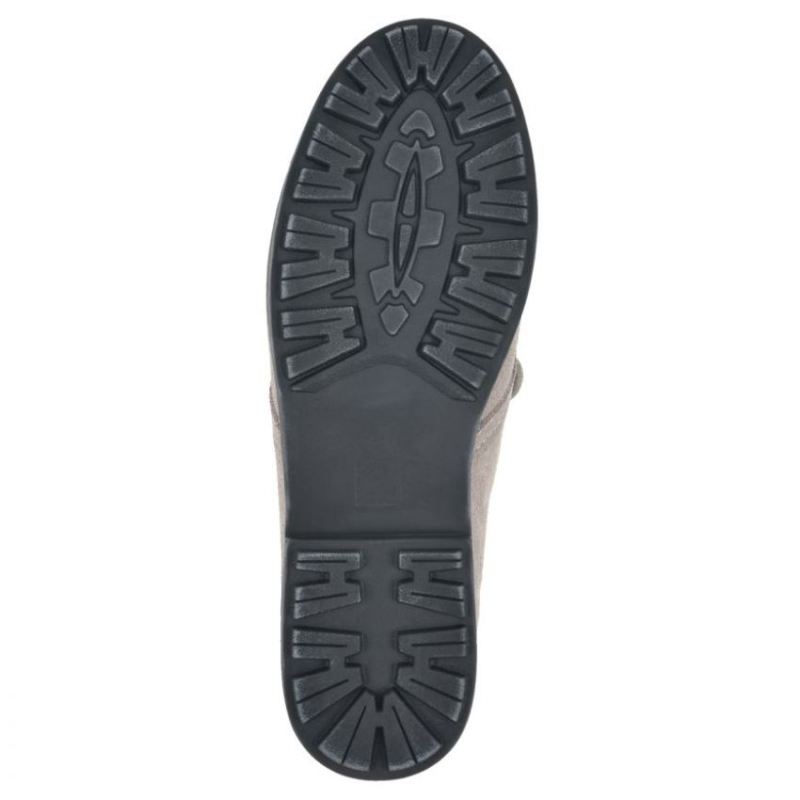 White Mountain | Women's Auburn Suede Bootie-Light Grey Suede
