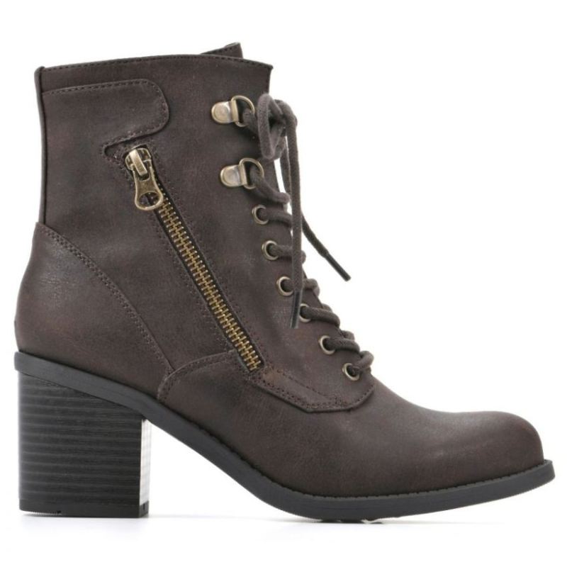White Mountain | Women's Dorian Bootie-Dark Brown