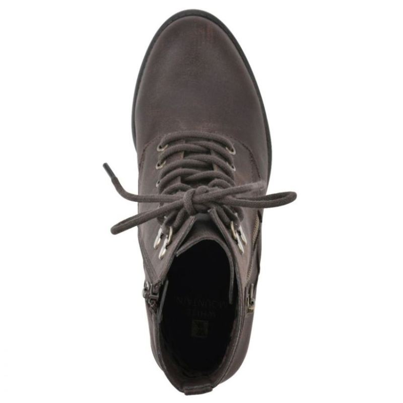White Mountain | Women's Dorian Bootie-Dark Brown