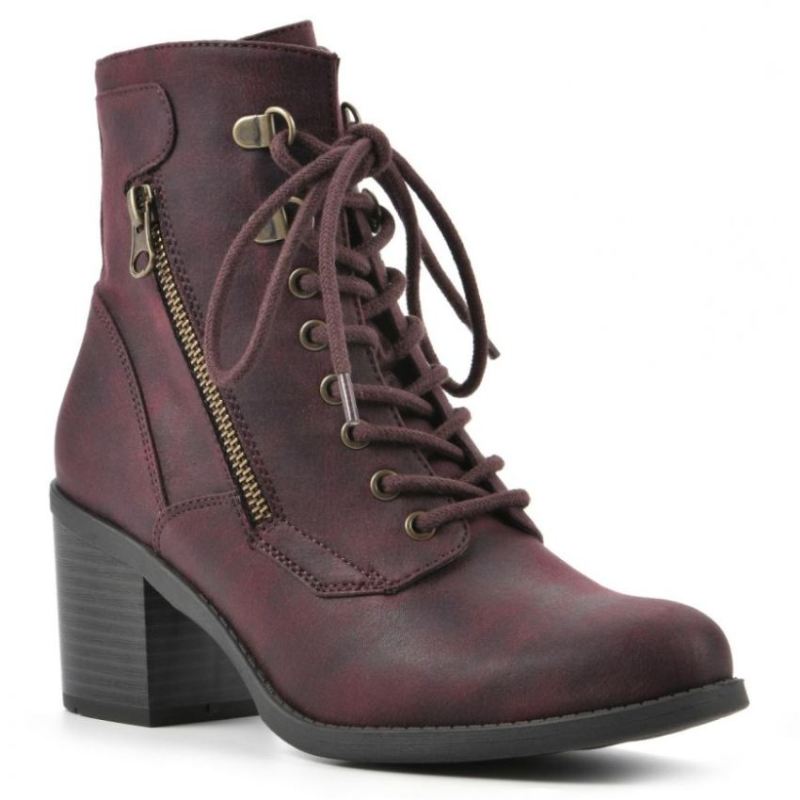 White Mountain | Women's Dorian Bootie-Bordo
