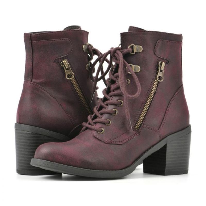 White Mountain | Women's Dorian Bootie-Bordo