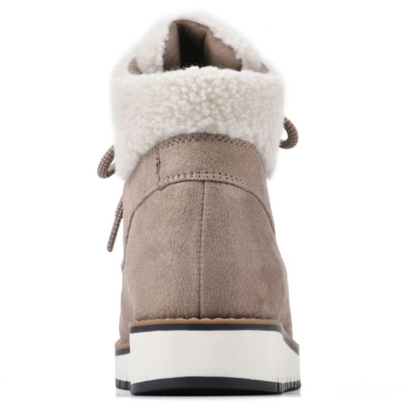 White Mountain | Women's Cozy Bootie-Sand Fabric