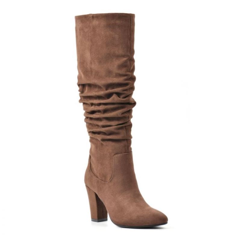 White Mountain | Women's Compassion Tall Boot-Dark Brown