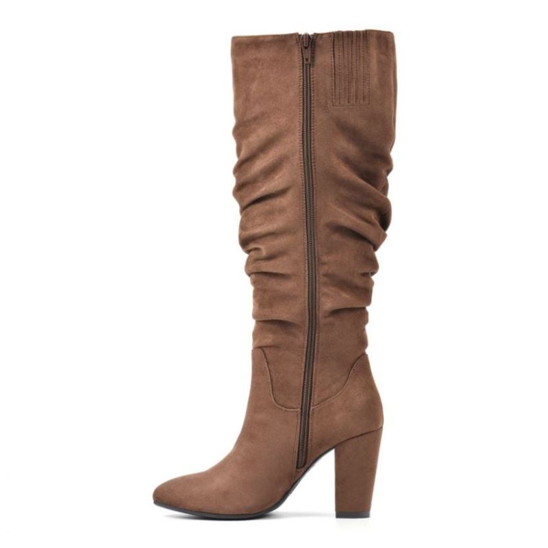 White Mountain | Women's Compassion Tall Boot-Dark Brown