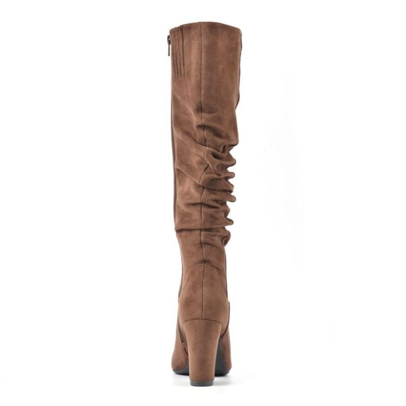 White Mountain | Women's Compassion Tall Boot-Dark Brown