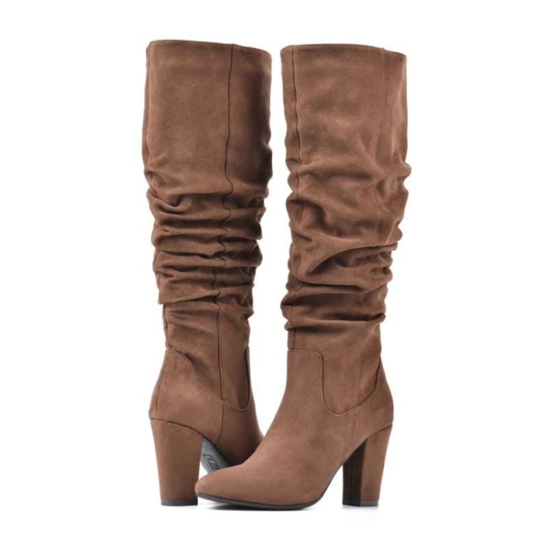 White Mountain | Women's Compassion Tall Boot-Dark Brown