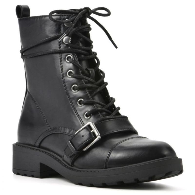 White Mountain | Women's Decree Combat Boot-Black