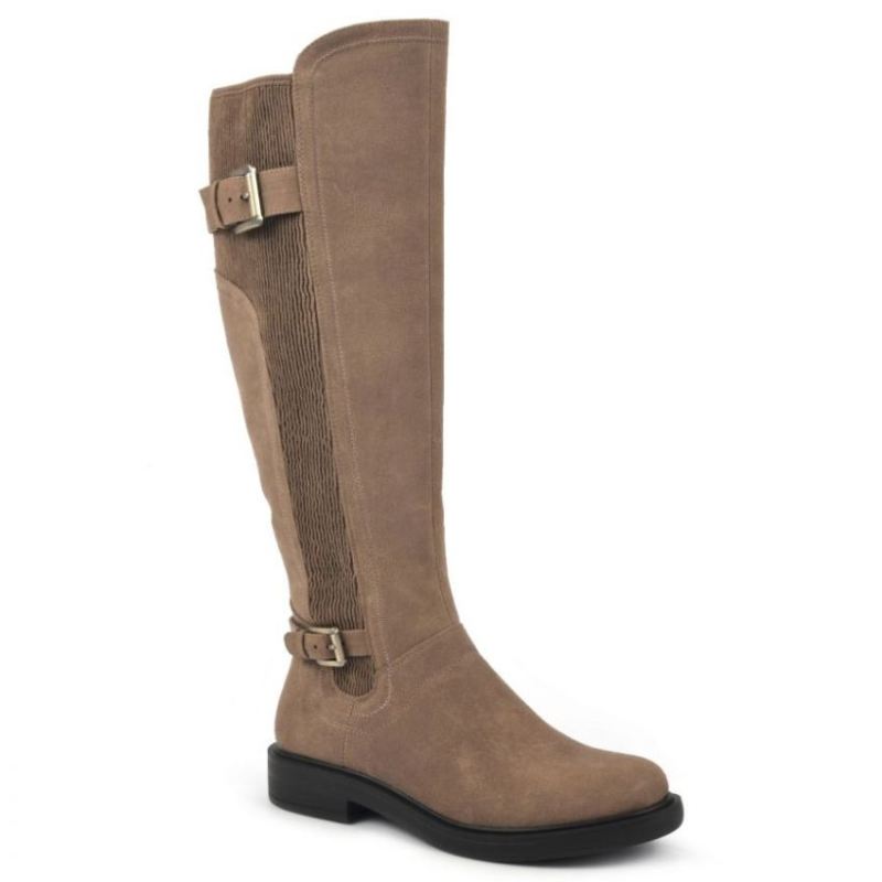 White Mountain | Women's Meditate Tall Boot-Chestnut Faux Suede