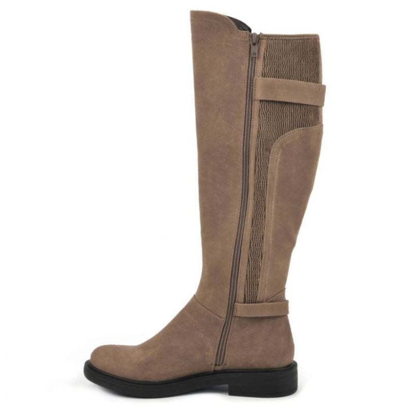 White Mountain | Women's Meditate Tall Boot-Chestnut Faux Suede