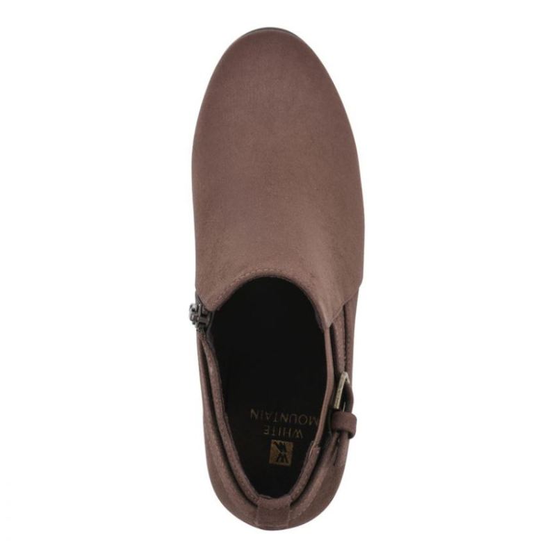 White Mountain | Women's Noah Bootie-Dark Brown Fabric