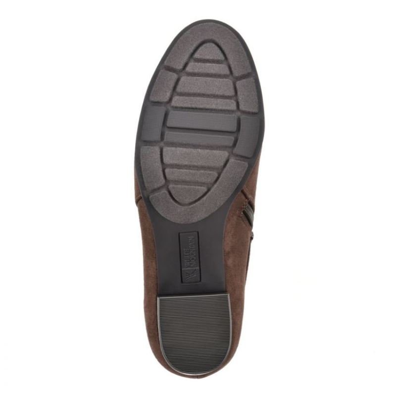 White Mountain | Women's Noah Bootie-Dark Brown Fabric