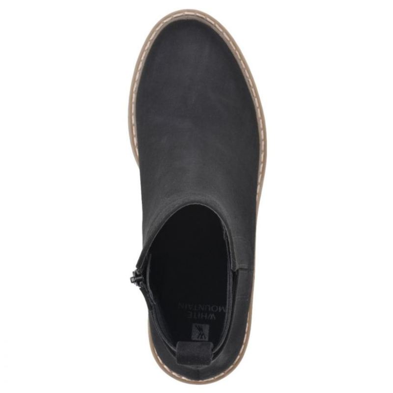 White Mountain | Women's Dear Bootie-Black Faux Suede