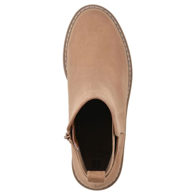 White Mountain | Women's Dear Bootie-Tan Faux Suede