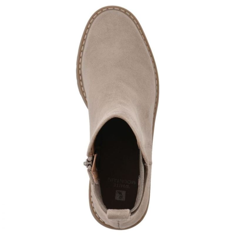 White Mountain | Women's Dear Bootie-Sand Faux Suede