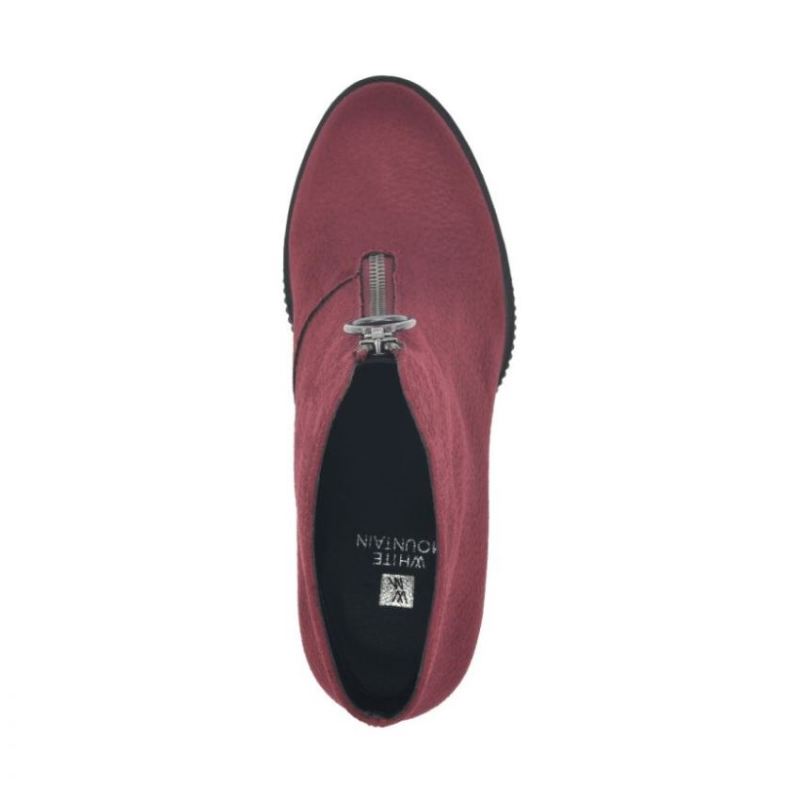 White Mountain | Women's Thoughtful Bootie-Burgundy