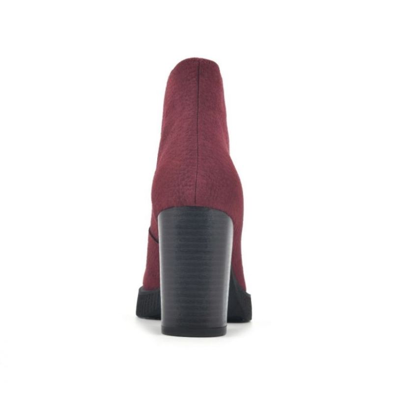 White Mountain | Women's Thoughtful Bootie-Burgundy