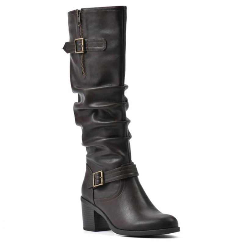 White Mountain | Women's Desirable Boot-Dark Brown