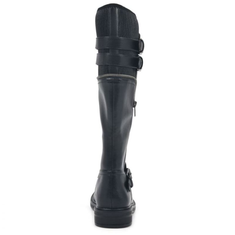 White Mountain | Women's Mazed Tall Wide Calf Boot-Black