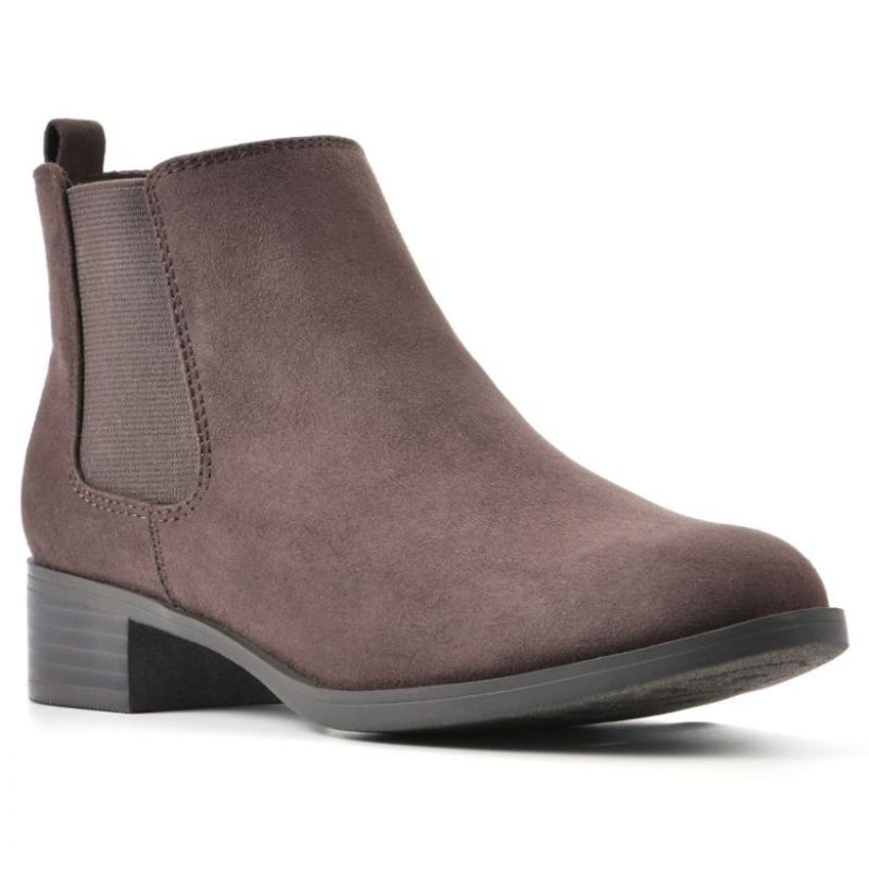 White Mountain | Women's Gabby Bootie-Brown Fabric