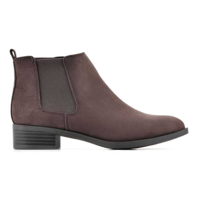 White Mountain | Women's Gabby Bootie-Brown Fabric