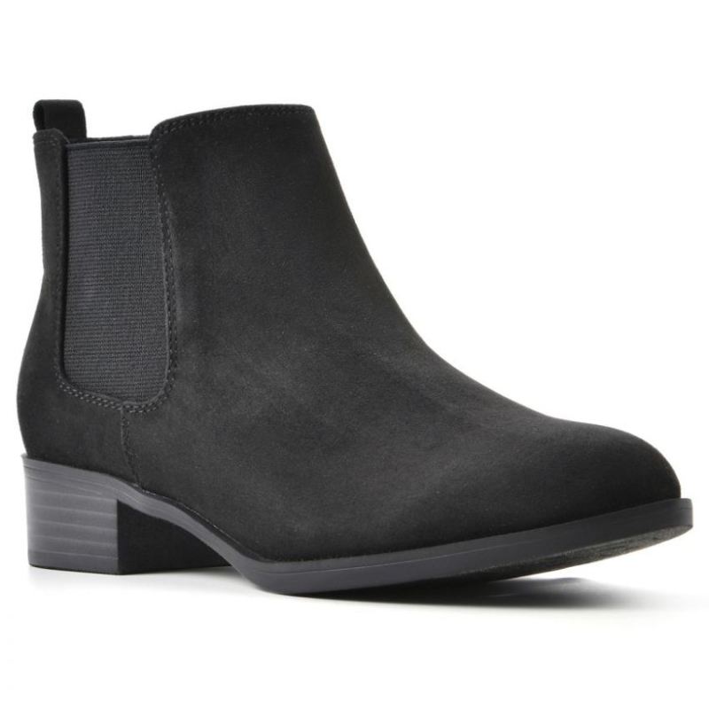 White Mountain | Women's Gabby Bootie-Black Fabric