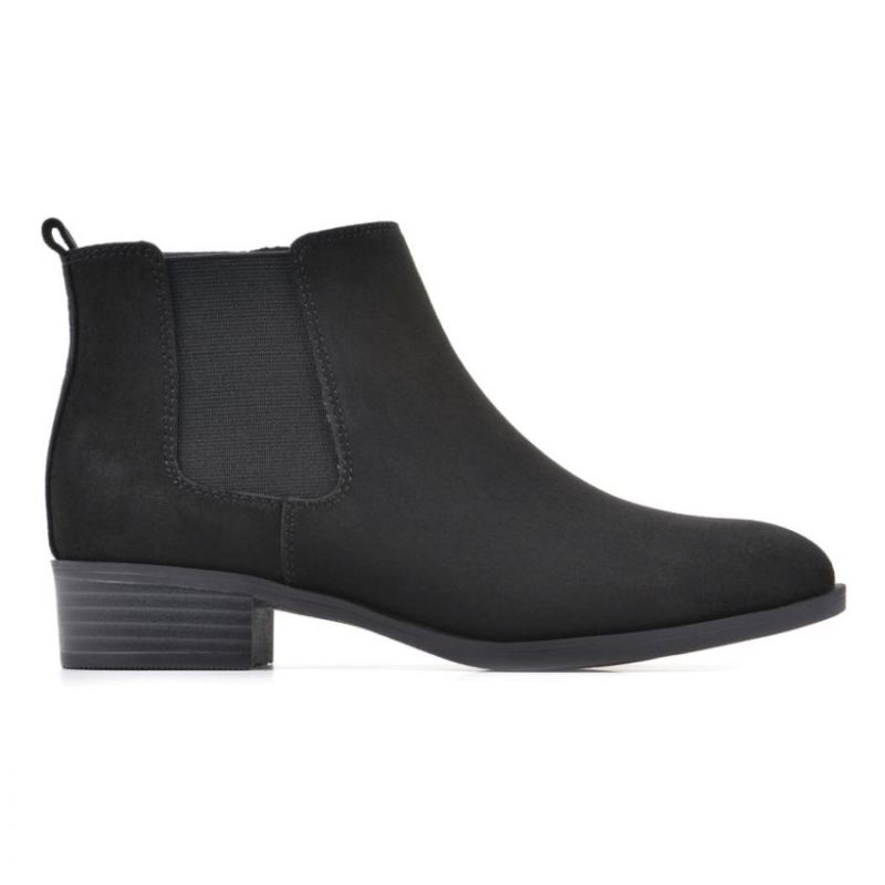 White Mountain | Women's Gabby Bootie-Black Fabric