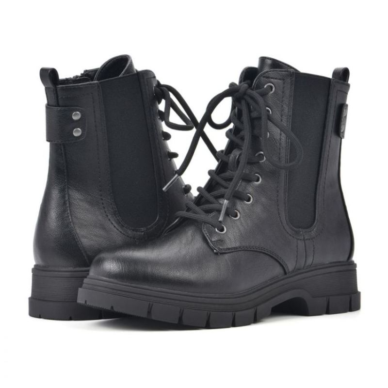 White Mountain | Women's Chevy Bootie-Black Smooth