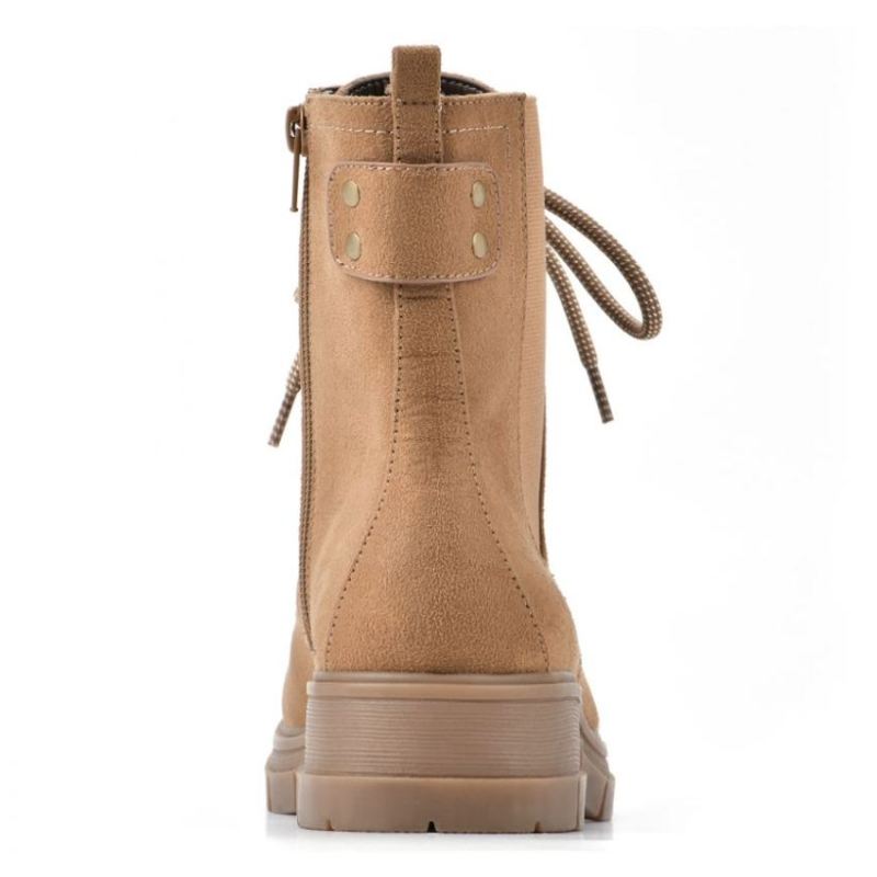 White Mountain | Women's Chevy Bootie-Tan Faux Suede