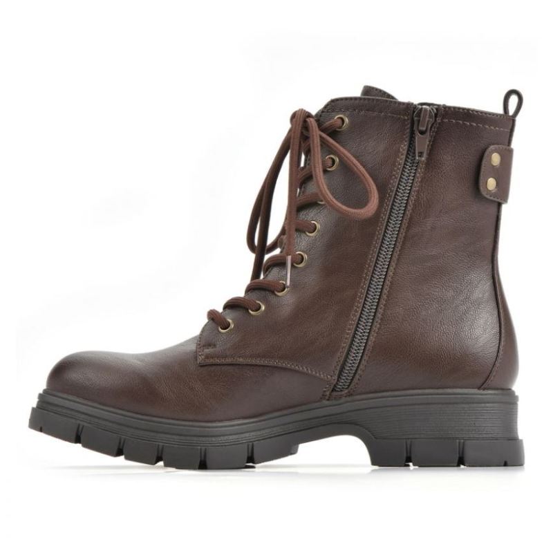 White Mountain | Women's Chevy Bootie-Dark Brown Smooth