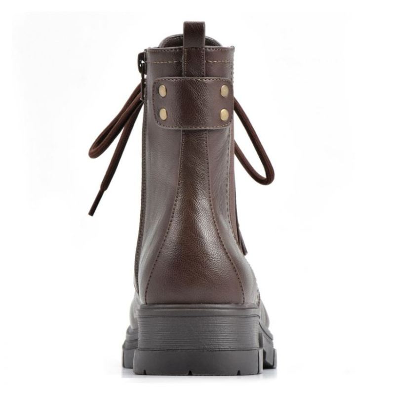 White Mountain | Women's Chevy Bootie-Dark Brown Smooth