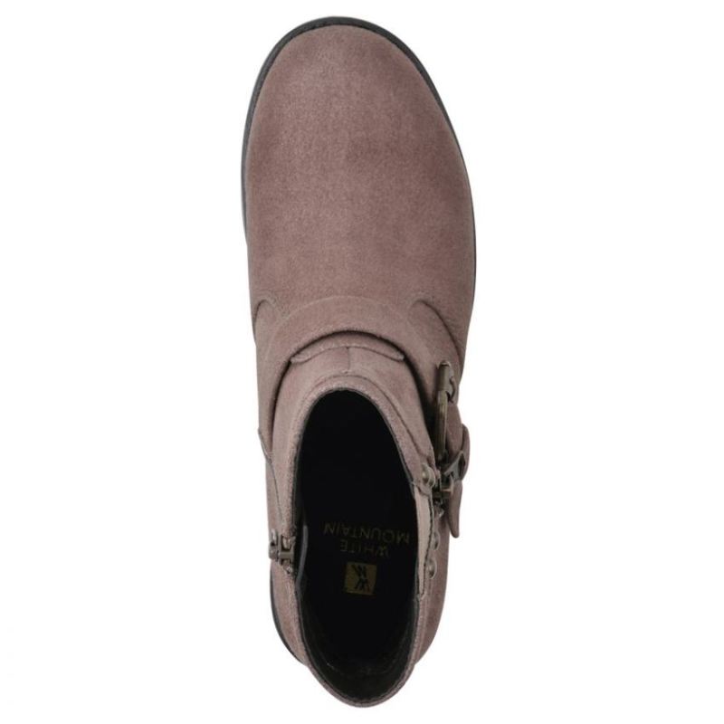 White Mountain | Women's Rufus Bootie-Sand Faux Suede