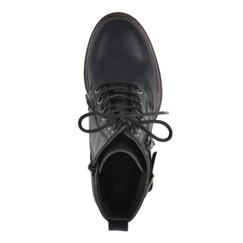 White Mountain | Women's Beverley Bootie-Black Faux Leather