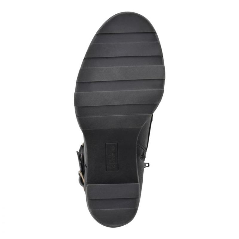 White Mountain | Women's Beverley Bootie-Black Faux Leather