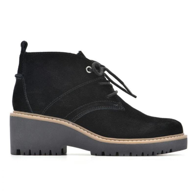 White Mountain | Women's Danny Suede Bootie-Black Suede