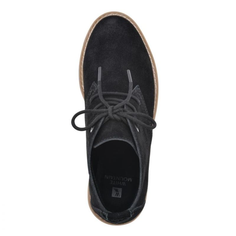 White Mountain | Women's Danny Suede Bootie-Black Suede