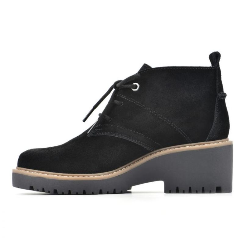 White Mountain | Women's Danny Suede Bootie-Black Suede