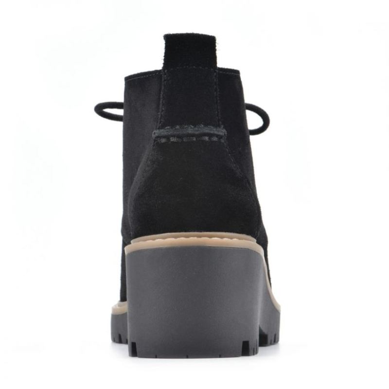 White Mountain | Women's Danny Suede Bootie-Black Suede