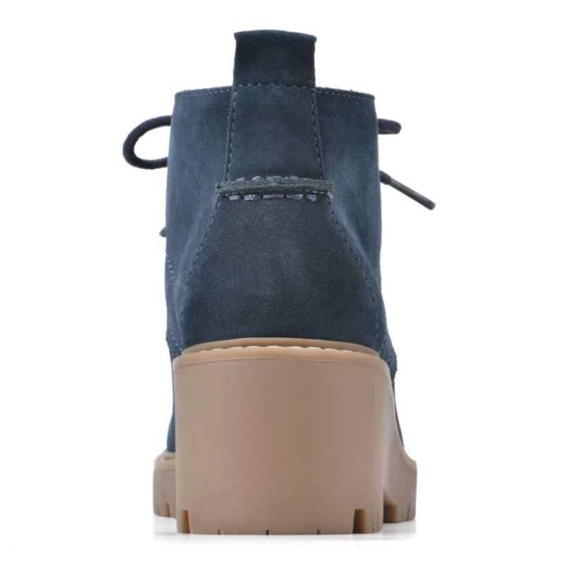 White Mountain | Women's Danny Suede Bootie-Navy Suede