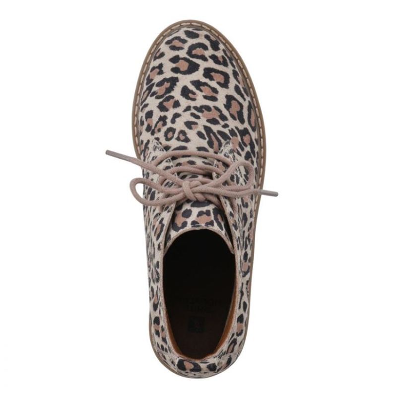 White Mountain | Women's Danny Suede Bootie-Natural Leopard Suede