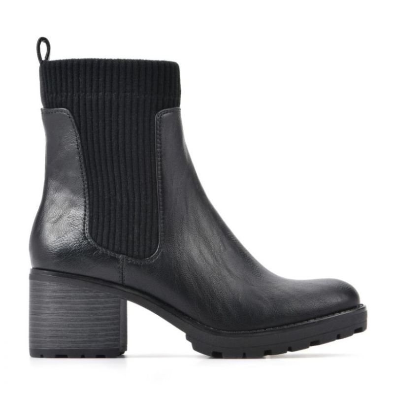 White Mountain | Women's Benji Bootie-Black Smooth